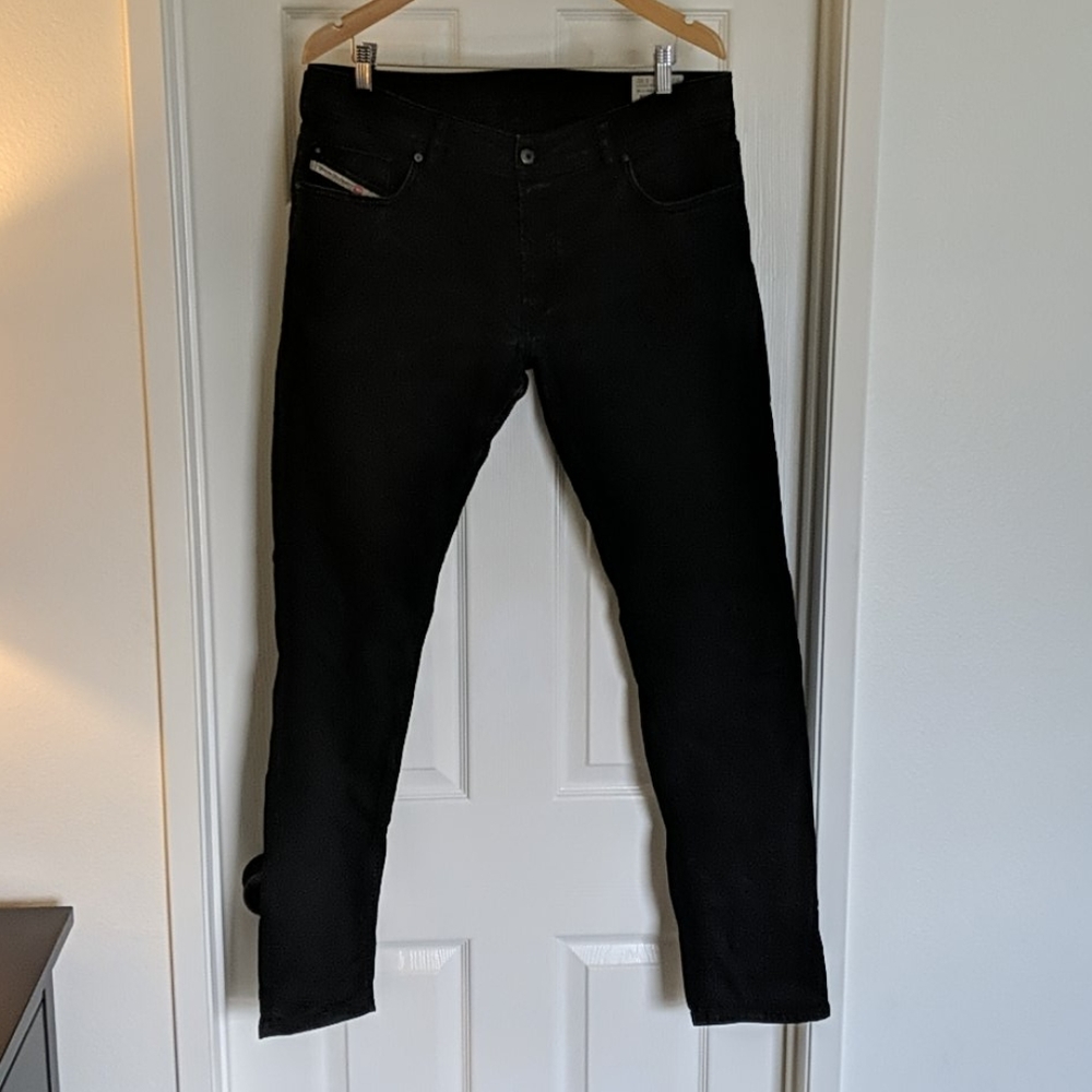 DIESEL SLIM SKINNY BLACK JEANS